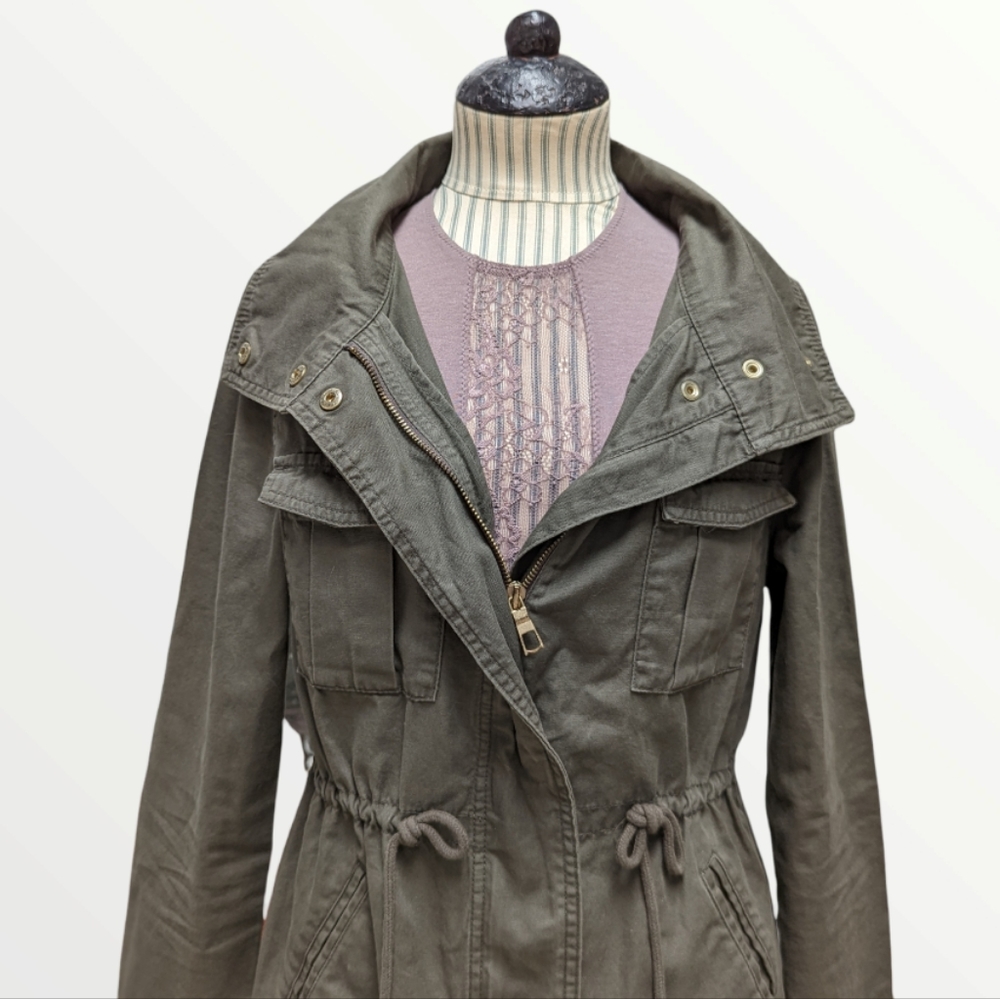 Olive Cargo Old Navy Khaki Green Jacket - Picture 15 of 16